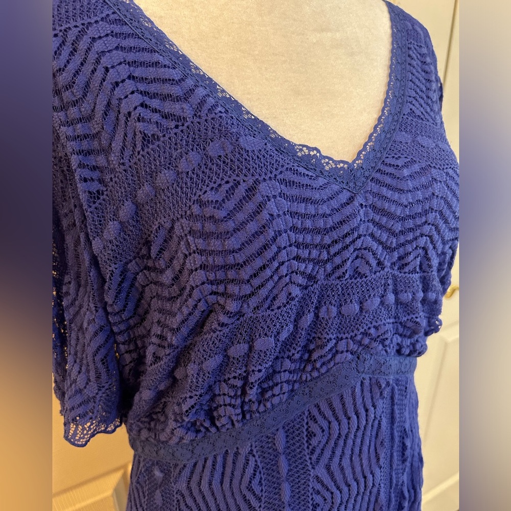 Rabbit Rabbit Rabbit blue lace dress, size 18 - Picture 2 of 5